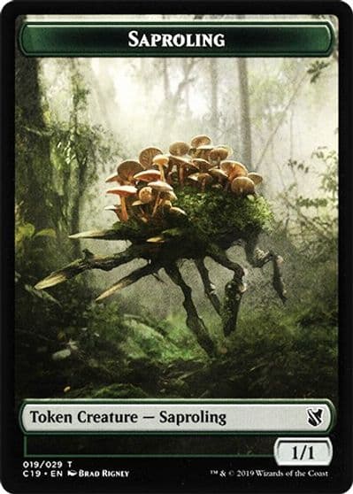 Saproling Morph Double Sided Token Commander 2019 Magic card