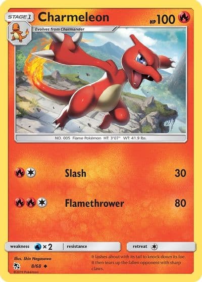 Charmeleon Hidden Fates Pokemon card