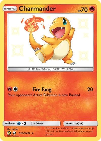 Charmander Hidden Fates: Shiny Vault Pokemon card