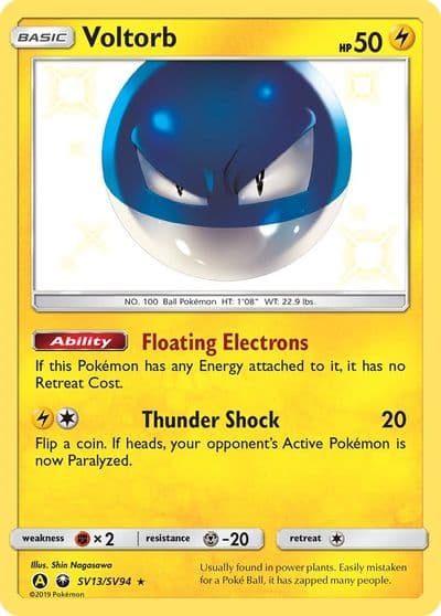 Voltorb Hidden Fates: Shiny Vault Pokemon card