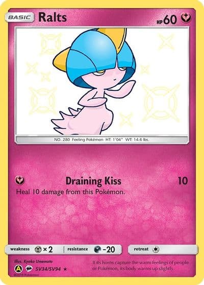 Ralts Hidden Fates: Shiny Vault Pokemon card