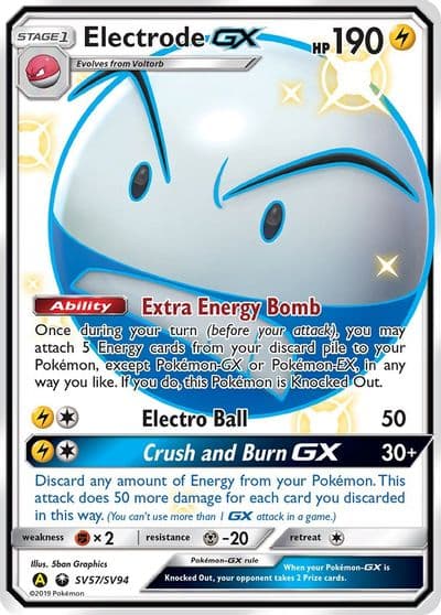 Electrode GX Hidden Fates: Shiny Vault Pokemon card