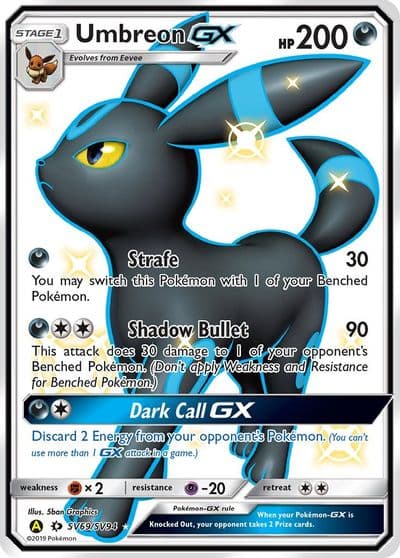 Umbreon GX Hidden Fates: Shiny Vault Pokemon card