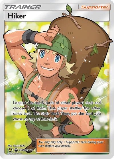 Hiker Hidden Fates: Shiny Vault Pokemon card