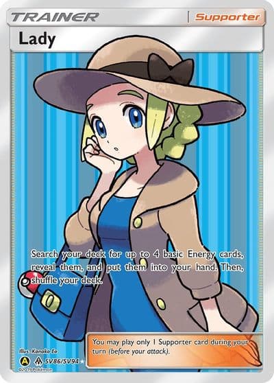 Lady Hidden Fates: Shiny Vault Pokemon card