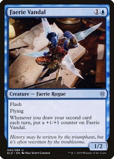 Faerie Vandal Throne of Eldraine Magic card