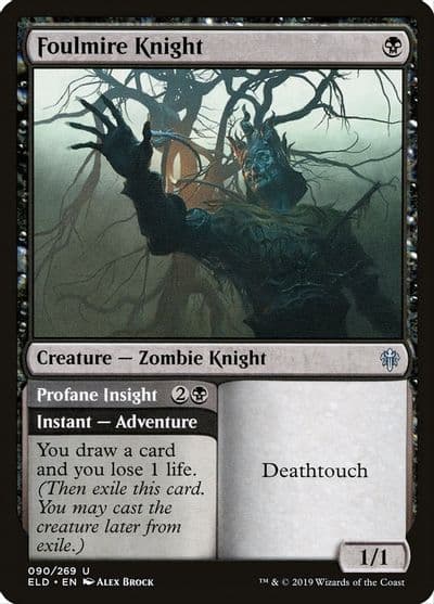 Foulmire Knight Throne of Eldraine Magic card
