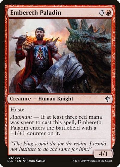 Embereth Paladin Throne of Eldraine Magic card