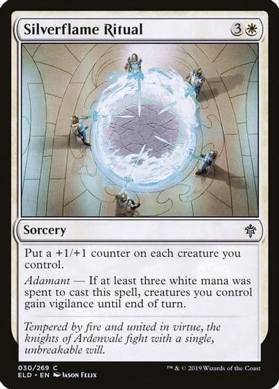 Silverflame Ritual Throne of Eldraine Magic card