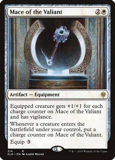 Mace of the Valiant Throne of Eldraine Magic card