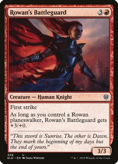Rowans Battleguard Throne of Eldraine Magic card