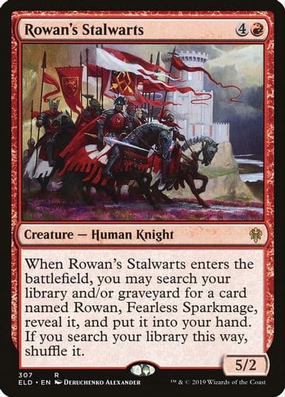 Rowans Stalwarts Throne of Eldraine Magic card