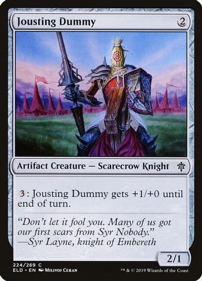 Jousting Dummy Throne of Eldraine Magic card