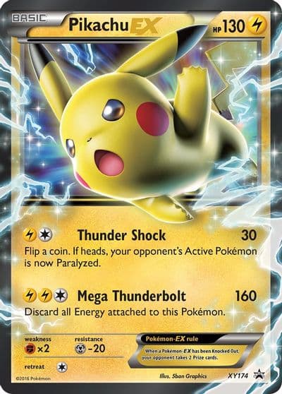 Pikachu EX - XY174 Jumbo Cards Pokemon card