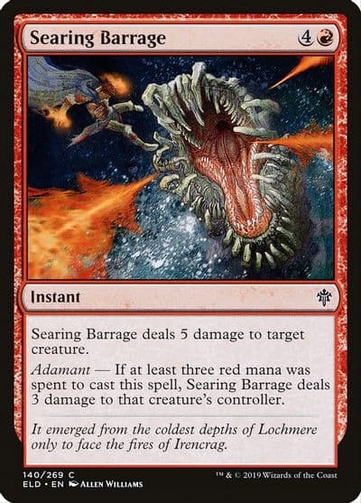 Searing Barrage Throne of Eldraine Magic card
