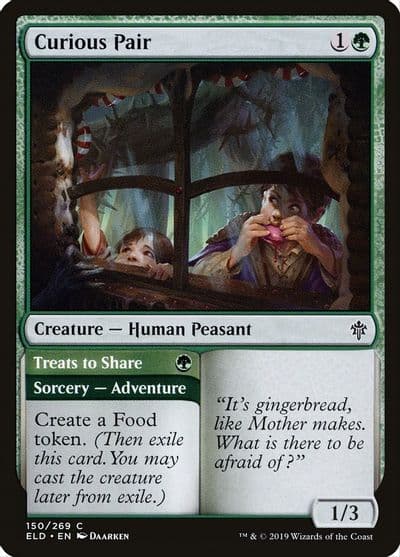 Curious Pair Throne of Eldraine Magic card