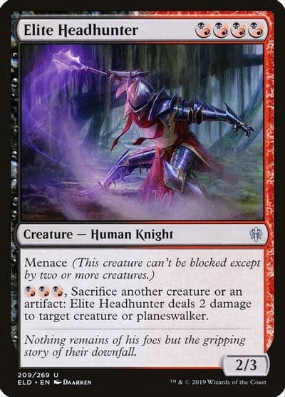 Elite Headhunter Throne of Eldraine Magic card