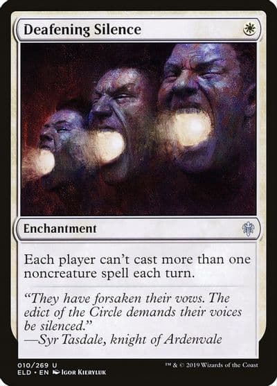Deafening Silence Throne of Eldraine Magic card