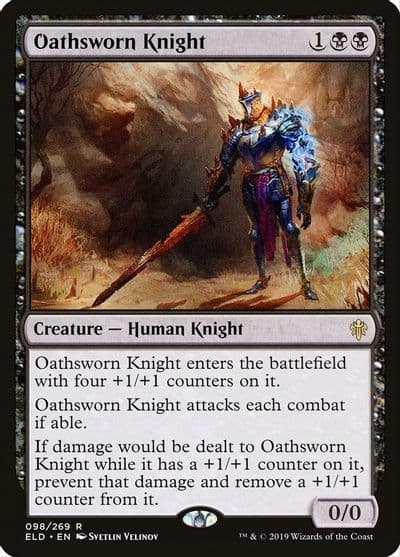 Oathsworn Knight Throne of Eldraine Magic card