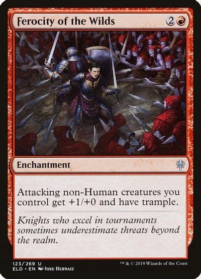 Ferocity of the Wilds Throne of Eldraine Magic card