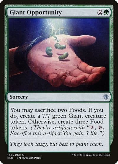 Giant Opportunity Throne of Eldraine Magic card