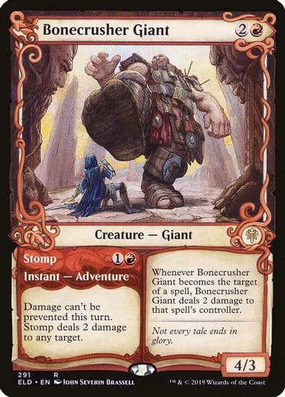 Bonecrusher Giant Showcase Throne of Eldraine Magic card
