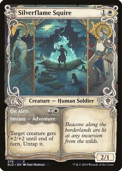 Silverflame Squire Showcase Throne of Eldraine Magic card