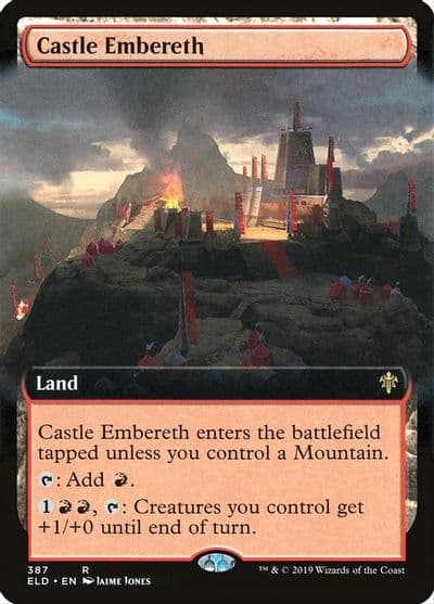Castle Embereth Extended Art Throne of Eldraine Magic card