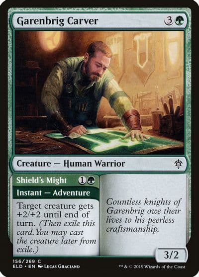 Garenbrig Carver Throne of Eldraine Magic card
