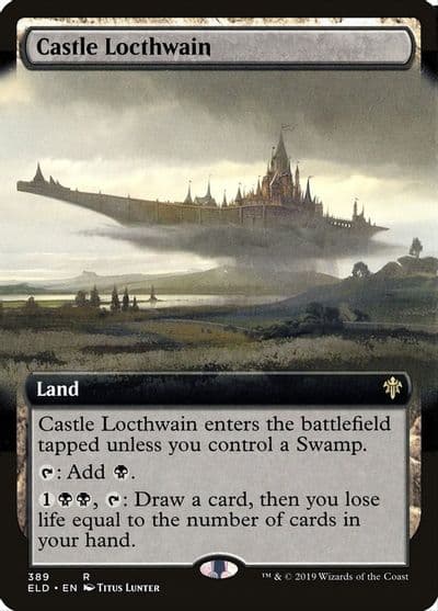 Castle Locthwain Extended Art Throne of Eldraine Magic card
