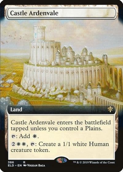Castle Ardenvale Extended Art Throne of Eldraine Magic card