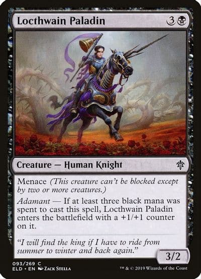 Locthwain Paladin Throne of Eldraine Magic card