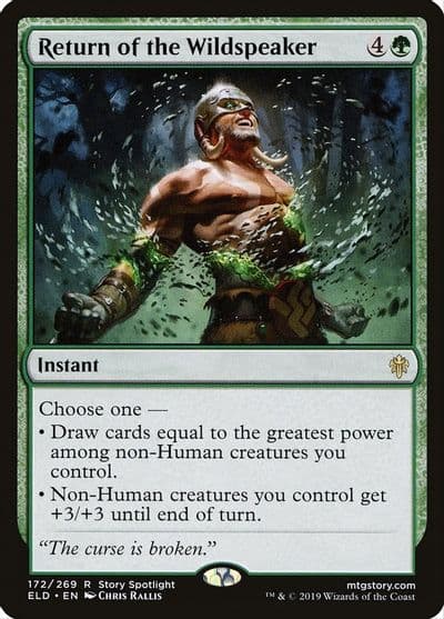 Return of the Wildspeaker Throne of Eldraine Magic card