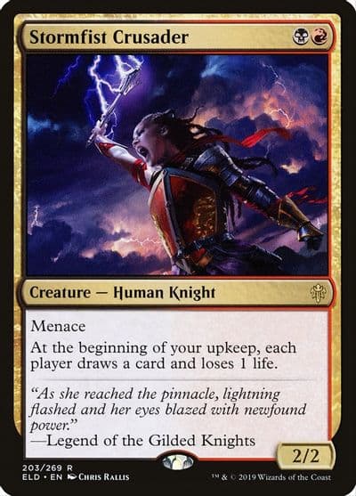 Stormfist Crusader Throne of Eldraine Magic card