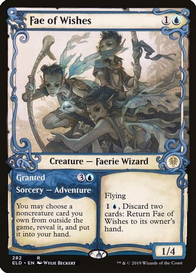 Fae of Wishes Showcase Throne of Eldraine Magic card