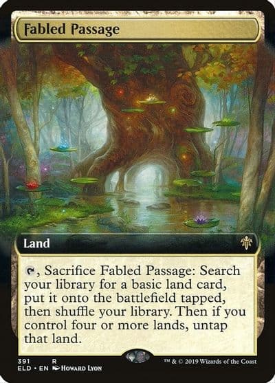 Fabled Passage Extended Art Throne of Eldraine Magic card