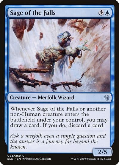 Sage of the Falls Throne of Eldraine Magic card