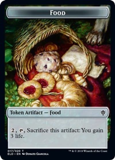 Food Token 017 Throne of Eldraine Magic card