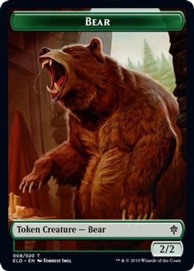 Bear Token Throne of Eldraine Magic card