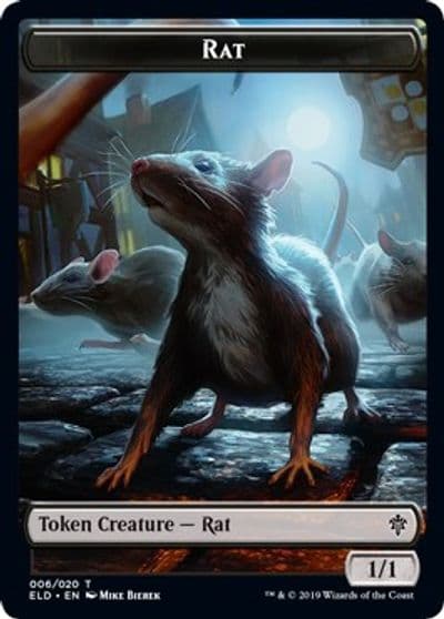 Rat Token Throne of Eldraine Magic card