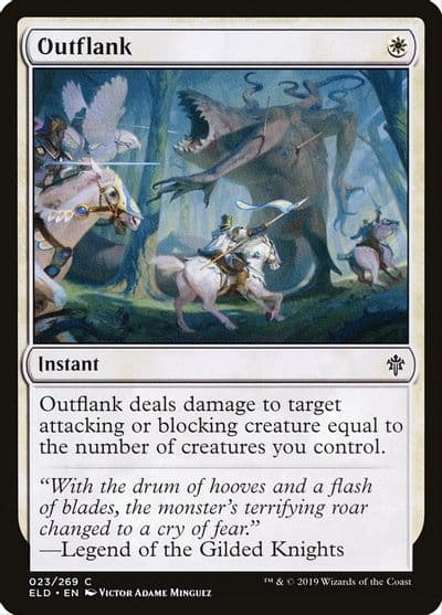 Outflank Throne of Eldraine Magic card