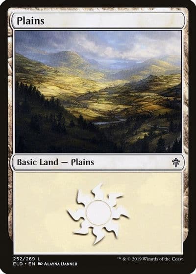 Plains 252 Throne of Eldraine Magic card
