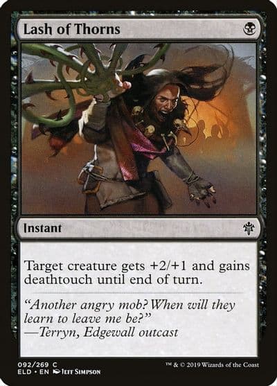 Lash of Thorns Throne of Eldraine Magic card