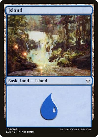 Island 256 Throne of Eldraine Magic card