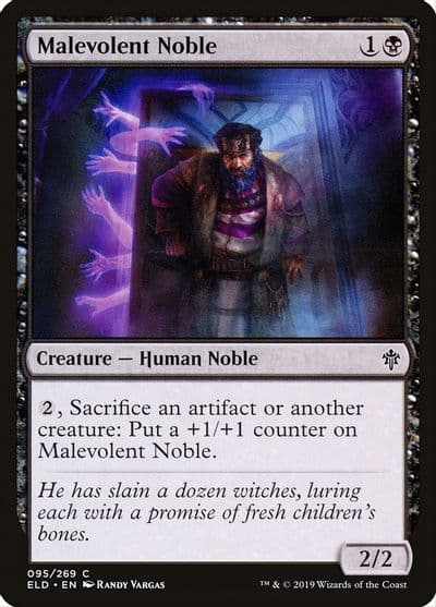 Malevolent Noble Throne of Eldraine Magic card