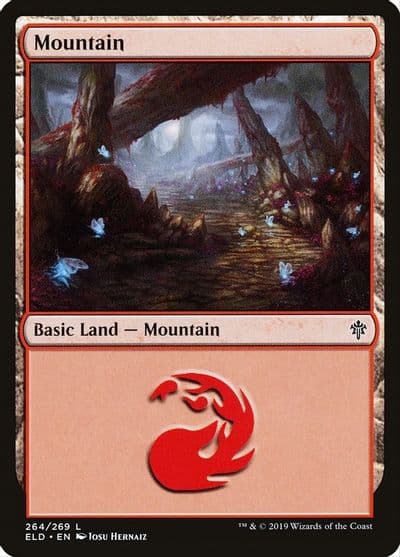 Mountain 264 Throne of Eldraine Magic card