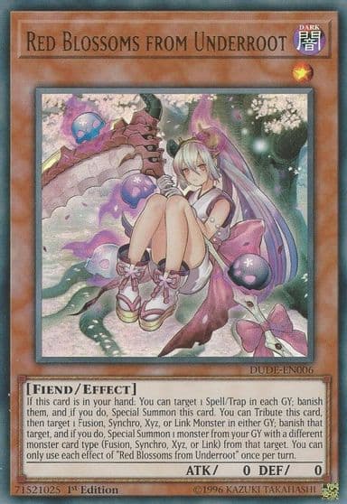 Red Blossoms from Underroot Duel Devastator Yu-Gi-Oh! card