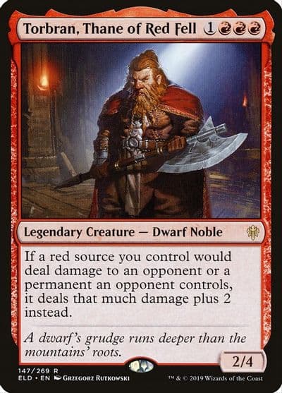Torbran Thane of Red Fell Throne of Eldraine Magic card