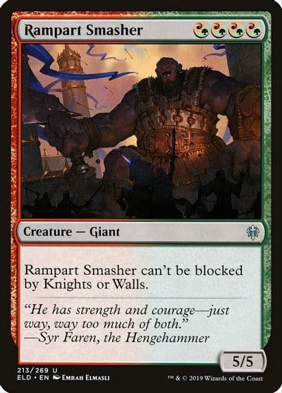Rampart Smasher Throne of Eldraine Magic card
