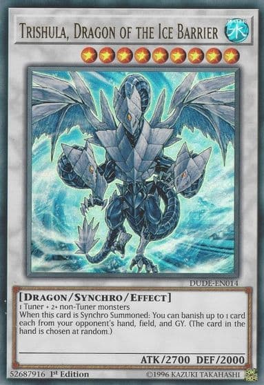 Trishula Dragon of the Ice Barrier Duel Devastator Yu-Gi-Oh! card